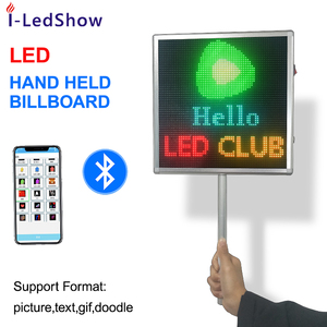 Iledshow Fashional RGB Scrolling Nachricht Hand LED-Anzeige LED-Plakat LED-Namensschild für Party Konzert Flughafen Stars