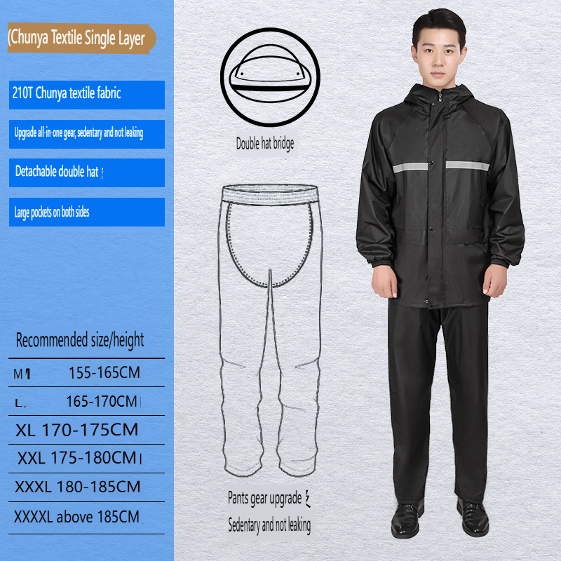 Chunyafang estilo de una sola capa, doble bolsillo y doble ala.