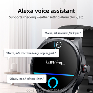 Metal <strong>Encoder</strong> Crown Round Classical Fashion Smart Watch 1.38 &quot;IPS Alexa Voice IP68 Waterproof 100+ Sport Modes for IOS&amp;Android - Product Image 3