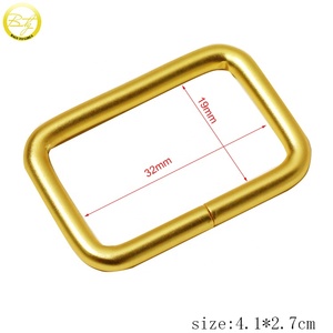 <strong>Rectangle</strong> Shape Metal <strong>Loop</strong> Slide <strong>Buckle</strong> Strap Handbag Ring <strong>Buckle</strong> for Backpack Durable Webbing <strong>Buckle</strong> - Product Image 2
