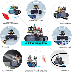 STEM Educational V3.0 Tank roboter Car Kit Stiel roboter Kit Robotik Starter Kit für Arduino