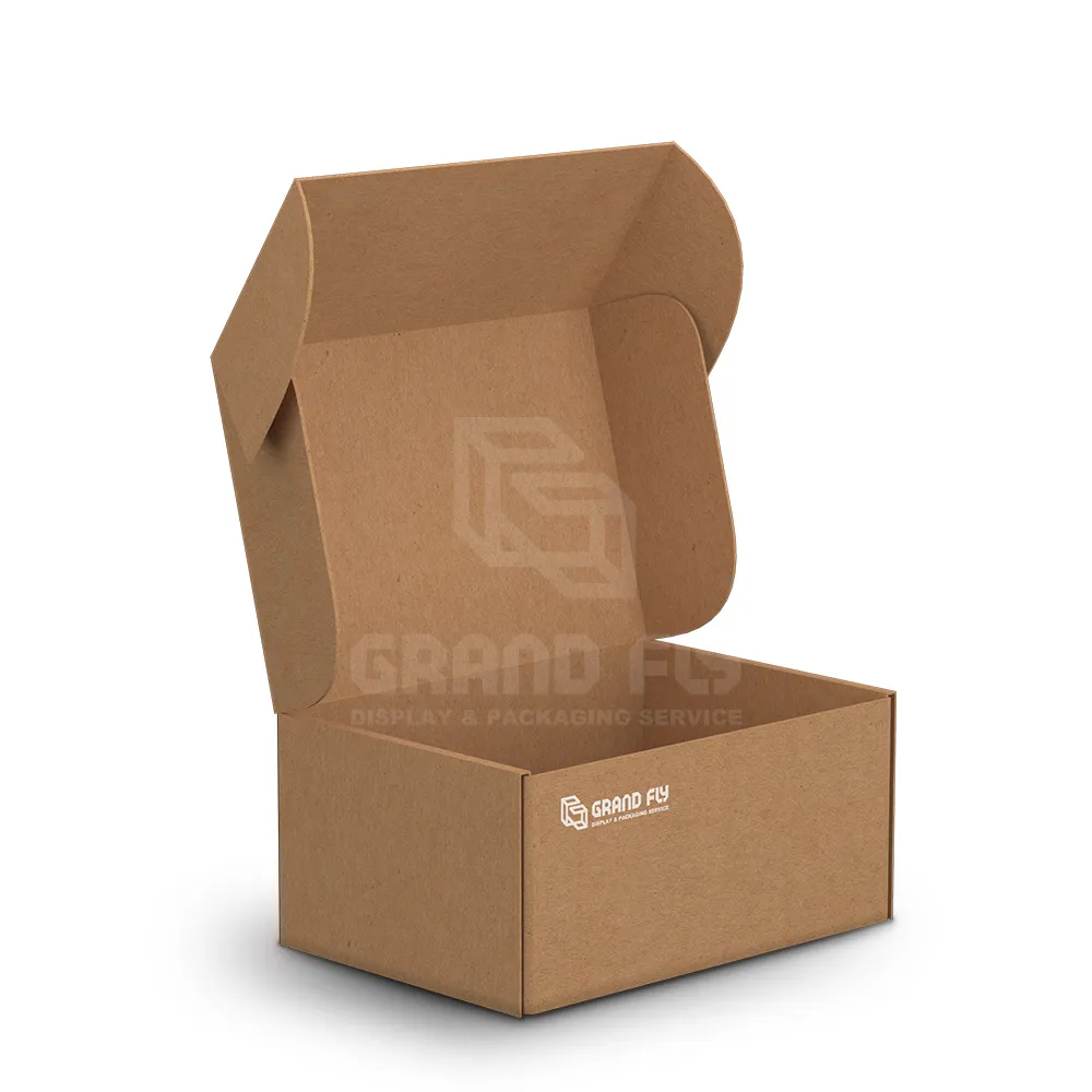 Scatola postale per imballaggio viola in cartone ondulato ecologico personalizzato riciclare la scatola postale con Logo in carta con Logo
