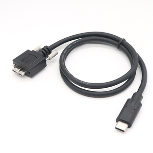 USB 3.0 tip C erkek mikro B erkek şarj ve sabit disk kamera ve barkod tarayıcı için vidalı bağlantı ile veri aktarım kablosu - Product Image 2