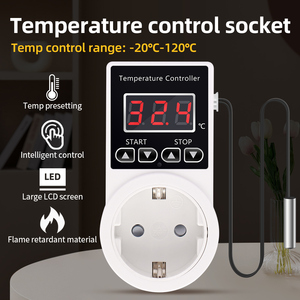 High Precision <strong>Temperature</strong> Controller EU Plug Digital LCD <strong>Display</strong> <strong>Timer</strong> Thermostat Switch With Prob - Product Image 5