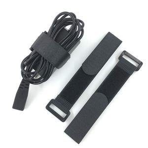 Correa de nailon con hebilla, gancho autoadhesivo reutilizable y correas de sujeción de Cable, correas ajustables de pulgada - Product Image 1