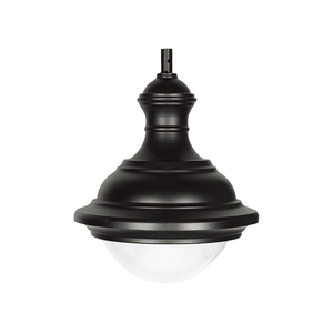 60W IP65 Black Aluminum Decorative Pole Mounted Street Light Warm White Outdoor Lamp for Landscape and Pathways