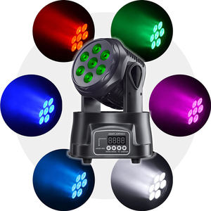ミニ7X8WRgbw 4In1LedウォッシュDmxDjディスコパーティー照明はステージLedムービングヘッドライトを示します - Product Image 4