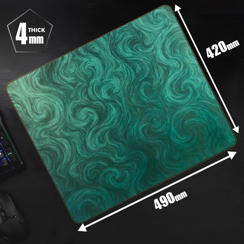 Tapis de souris de jeu Rose émeraude
