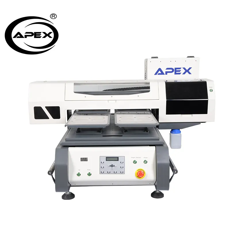 Máquina de impressão digital apex dtg, tamanho a2 dtg 3d impressora têxtil