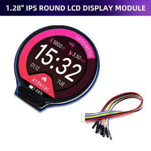 1.28 inç yuvarlak LCD ekran modülü IPS ekran 65K RGB renkler ahududu Pi Jetson Nano için 240*240 SPI arayüzü