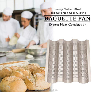 3row yapışmaz delikli fransız ekmek tavası altın baget pişirme tepsisi - Product Image 6