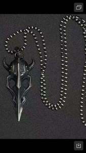 Grosir disesuaikan baja nirkarat lucu masker kalung desain pribadi Vintage Minotaur masker kalung untuk pria - Product Image 6