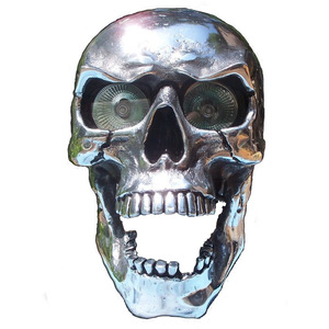 Practical Motorcycle <strong>Skull</strong> Headlight Unique Retro Front LED <strong>Lamp</strong> Halloween Motor Light Decoration Motorcycle Accessories - Product Image 5