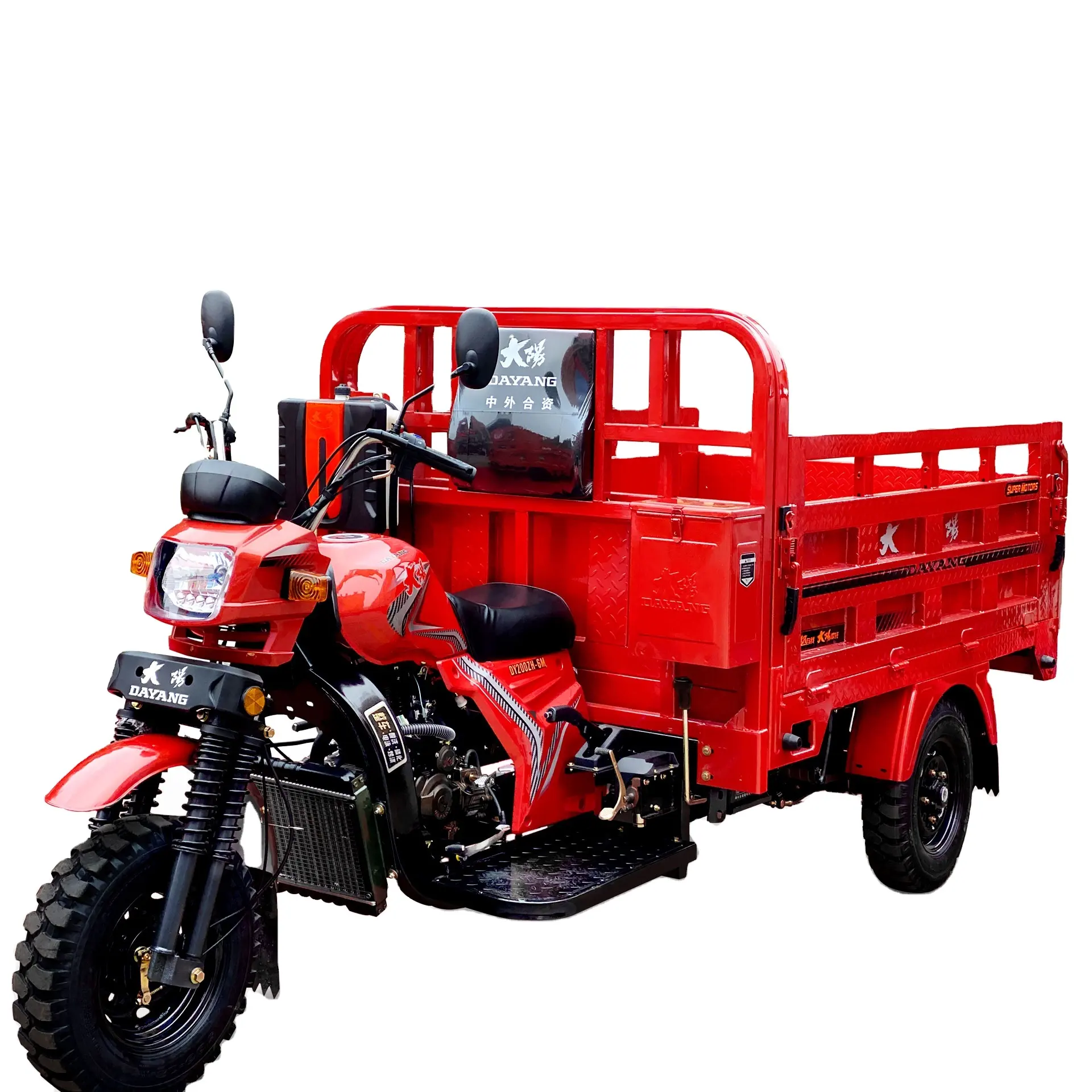 Cargo Triciclo Benzina 3 Ruote Moto Stabile Heavy Duty Carico Trike Risciò Motore per Adulti 200cc 250cc 300cc Motorizzato