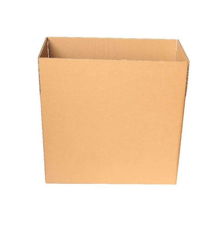 Caja de cartón corrugado de pared única/doble, material sin procesar, color marrón, precio