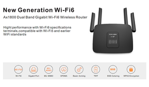 New Arrival AX1800 Wifi 6 Gigabit 2.4G <strong>5GHz</strong> 5 Core Dual-Band Router OFDMA High Gain Mi Router AX1800 Router - Product Image 6