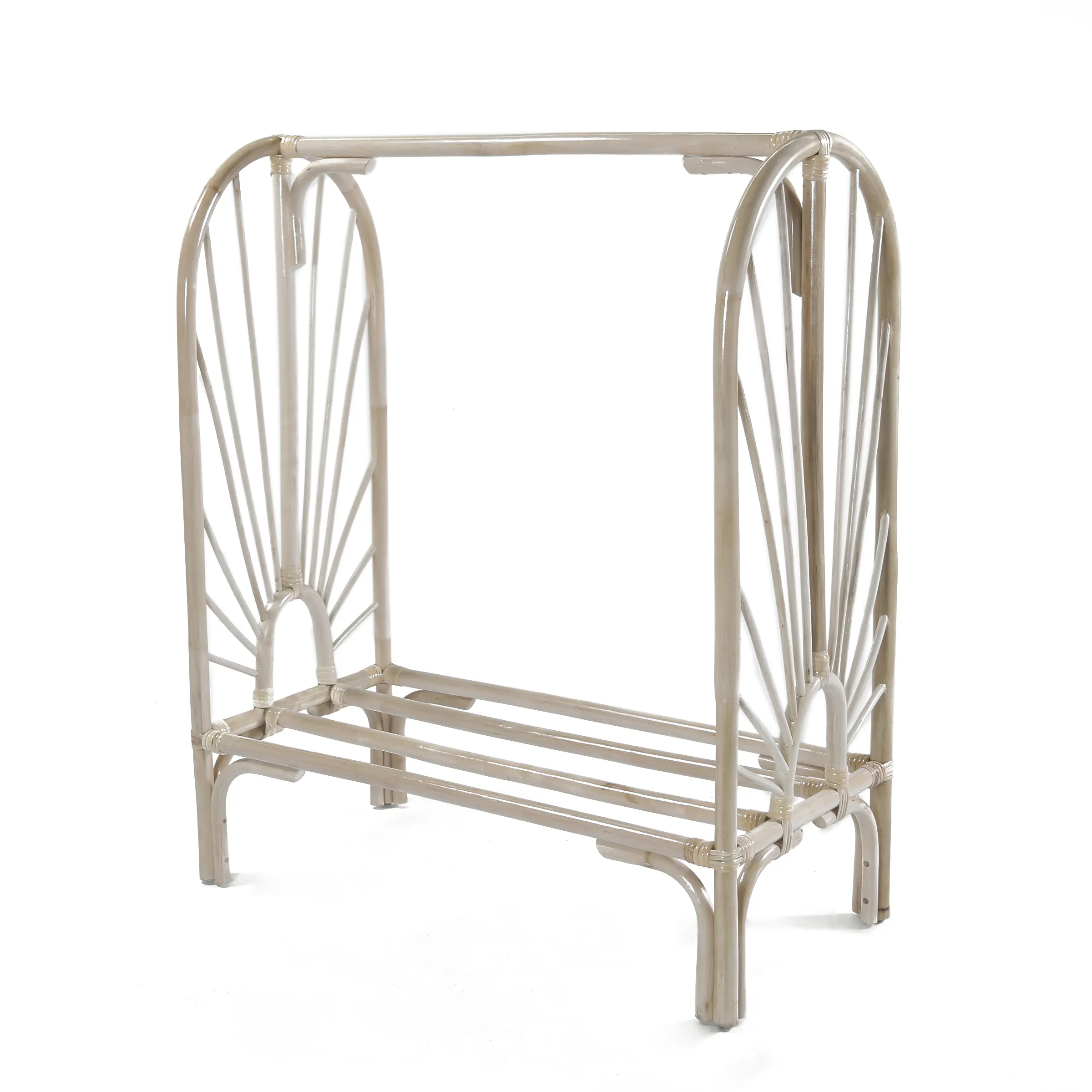 Indonesia Rattan abbigliamento armadio Rack appendiabiti appendiabiti in piedi realizzato con struttura in canna di Rattan e tessitura del nucleo in rattan