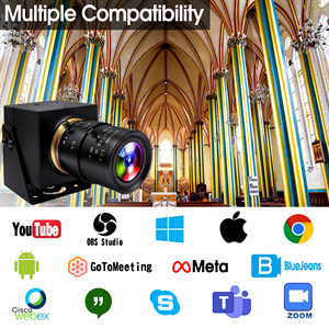 ELP 4K H.264/H.265 CS Mount Zoom Lens USB Webcam IMX415 Ultra HD 8MP PC <strong>Web</strong> Cam 30fps Mini <strong>Camera</strong> for Computer Monitor - Product Image 5