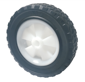 American Hot Selling Rasenmäher Caster 6 Zoll 8 Zoll Rasenmäher Voll gummi Rad rollen für Feld mäher Rollen ohne Lager - Product Image 1