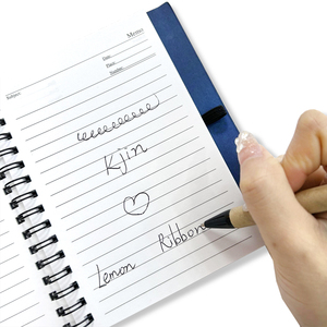 Cuaderno espiral promocional con logotipo personalizado 2024, cubierta de papel Kraft, Bloc de notas adhesivas con bolígrafo ecológico - Product Image 6