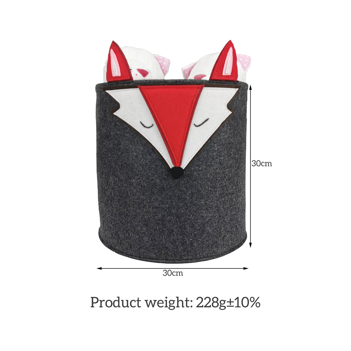 Sac de rangement pour panier à linge en feutre