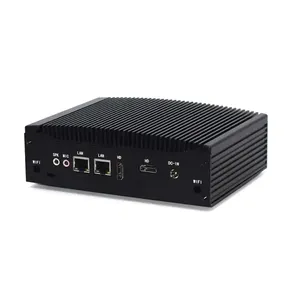 Sin ventilador Mini PC computadora i3 i5 i7 procesador Dual HD 2xLan 2xRS23 2/485 COM 8 cable ordenador Industrial Win11 con BIS - Product Image 2