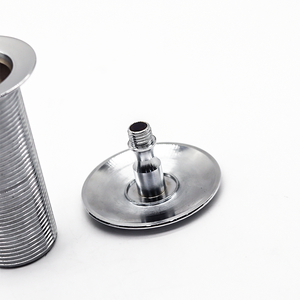 Design moderno lavabo a flusso libero cromato tappo di scarico dei rifiuti bacino pop-up per lavello senza troppo pieno