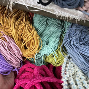 MYLULU in Stock Factory <strong>Elastic</strong> <strong>String</strong> Custom 2/2.5/3MM Polyester Colorful Round Braid <strong>Elastic</strong> Cord Rope Band for Garment - Product Image 1