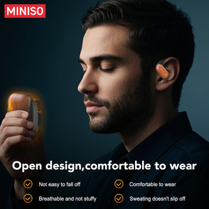 MINISO MS185 TWSワイヤレススポーツイヤホンHiFiサウンド品質5.4 Bluetoothカラーストリーマー照明効果ノイズキャンセル - Product Image 6