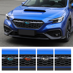 Shasha Carbon Fiberカーバッジカバー4色選択インテリアトリムスバル<span class=keywords><strong>WRX</strong></span> 2022 + 用
