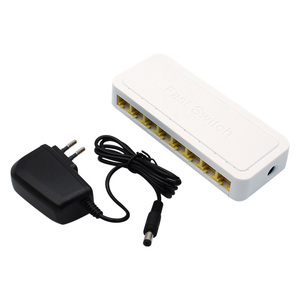 100Mbps 8 porte Mini Fast Ethernet LAN RJ45 Switch di rete Switcher Hub supporto VLAN - Product Image 1