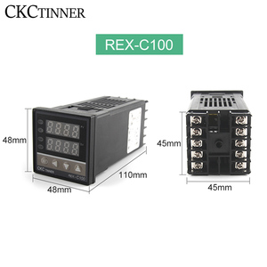数字恒温器温度控制器数字REX-C100/ 40A SSR继电器/K热电偶探头/散热器 - Product Image 3