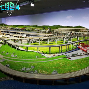 N-Scale Train Trackモデルモダンレトロミニチュアアーバンアーキテクチャ3Dデザインサンドテーブル用 - Product Image 4