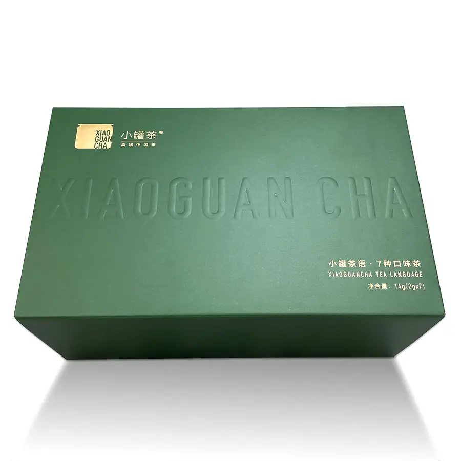 Boîte d'expédition personnalisée petite boîte d'emballage pour le thé avec insertion de carte en papier