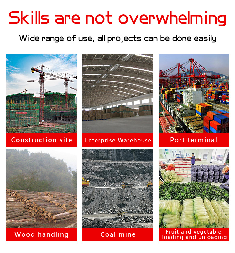Shanding Brand Multifunction Diesel Off Road Drum Forklift Truck Machines