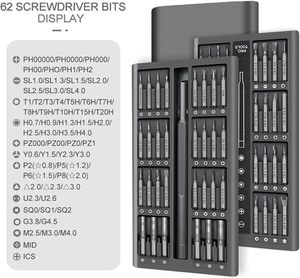 New <strong>63</strong> in 1 Screwdriver Set Precision Magnetic Screw Driver Bits Hex Bit Handle Mobile Phone Repair Screwdriver <strong>Kit</strong> <strong>Tools</strong> - Product Image 3