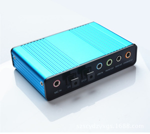 USB 5.1通道环绕外部声卡PC笔记本电脑台式机平板电脑光学音频适配器卡光纤SPDIF - Product Image 2