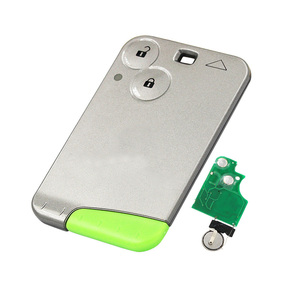 2 Button Remote Card Smart Car <strong>Key</strong> for Renault Laguna Espace 433Mhz PCF7947 Chip with Uncut <strong>Key</strong> Blade - Product Image 1