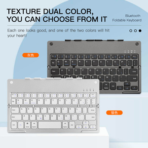 Teclado plegable inalámbrico Ultra delgado para IOS Android Wins Smartphone Tablet Laptop Teclados plegables B048 teclado - Product Image 3