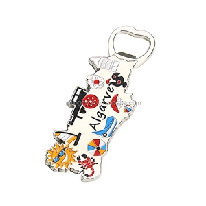 فتاحة زجاجات بيرة معدنية مطلية بالمينا على شكل جيتار، تذكار سياحي برتغالي يمثل آلة الفادو الموسيقية، هدية بالجملة - Product Image 6