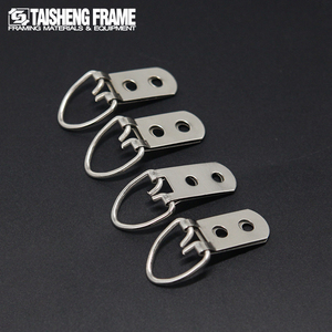 H0909 TS-K009 Metal Picture Photo <strong>Frame</strong> Hanger <strong>Hook</strong> With D- Ring Two Holes Triangle Hanger <strong>Frame</strong> <strong>Making</strong> Machine - Product Image 5