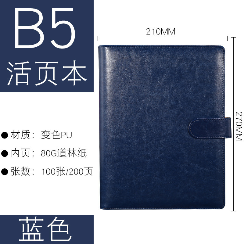 Feuilles mobiles bleues B5