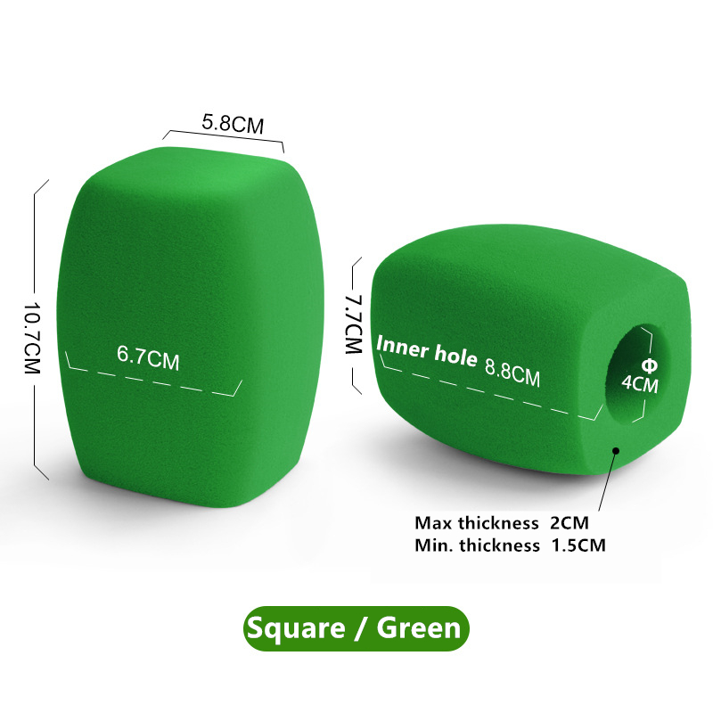 Carré floqué vert