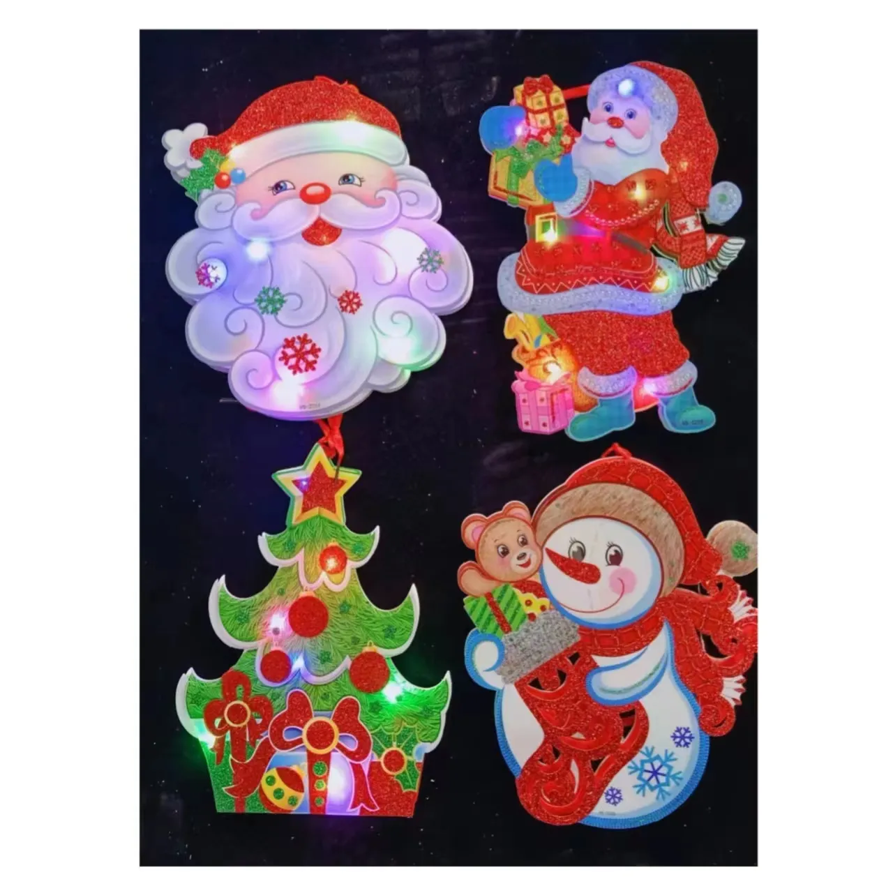 Decoração de parede para árvore de natal, enfeites de natal, pingentes, árvore de neve, papai noel, pingentes de parede, decoração para casa