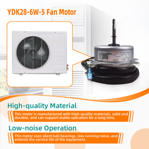 YKT-28-6-25L ngoài trời điều hòa không khí Fan Bộ phận động cơ AC208-230V 50Hz 0.35A 31W CCW BCL 6ploes YDK28-6W-5(AL) kim loại điện nhà - Product Image 5