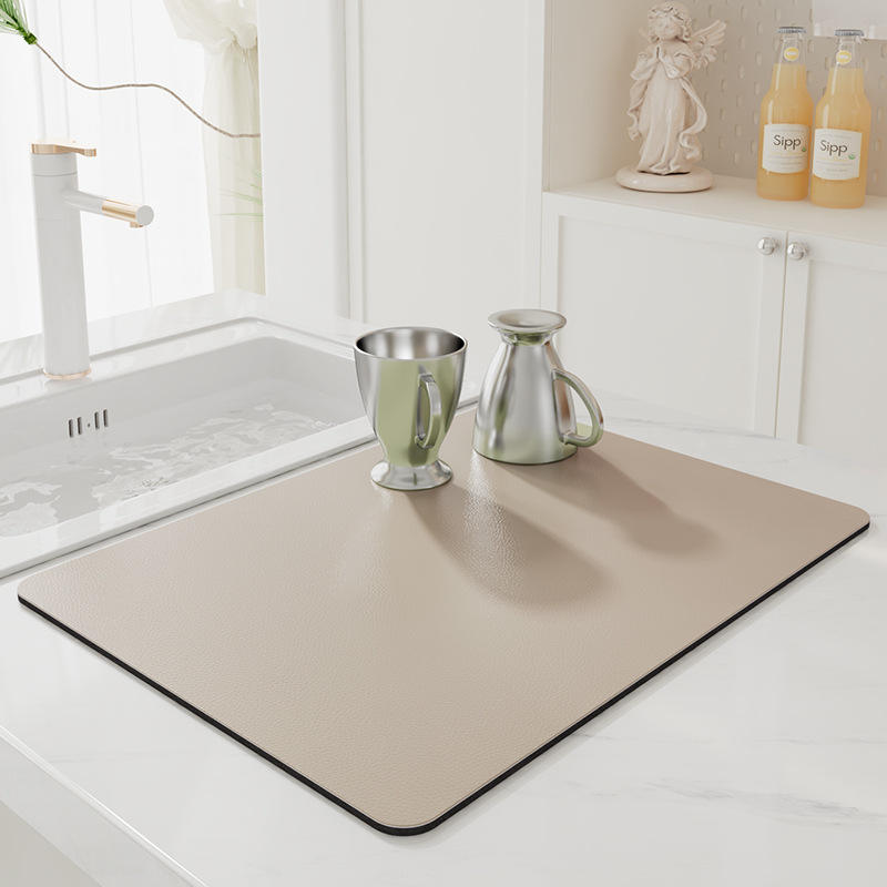 Tapete de drenaje sin lavado - color café con leche