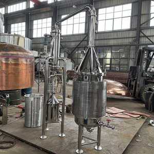 Mesin penyuling minyak esensial 100L, untuk tanaman ekstraksi uap Lavender Peppermint, mesin penyuling minyak esensial 316L Stainless Steel - Product Image 4