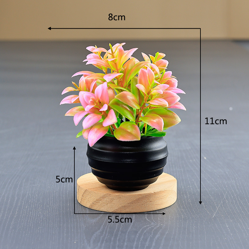Pot rose-noir