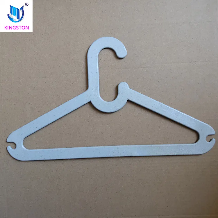 new arrival heavy duty wheat straw plastic hangers for clothes