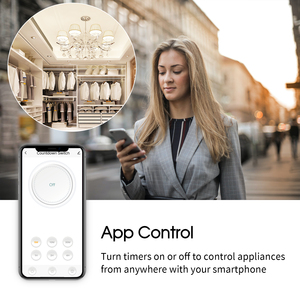 Wi-Fi intelligente interruttore automatico senza fili Timer di controllo remoto salvare il monitoraggio di misurazione per 110v/220v 15A corrente